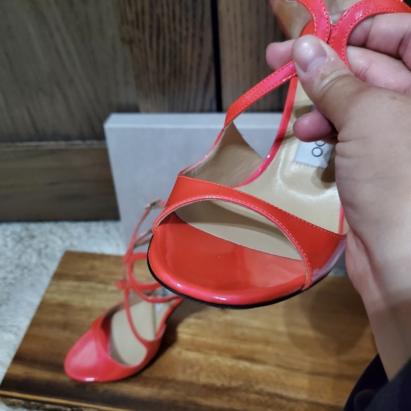 Jimmy Choo Neon Patent Azalea Fluo Heels - Picture 4 of 7